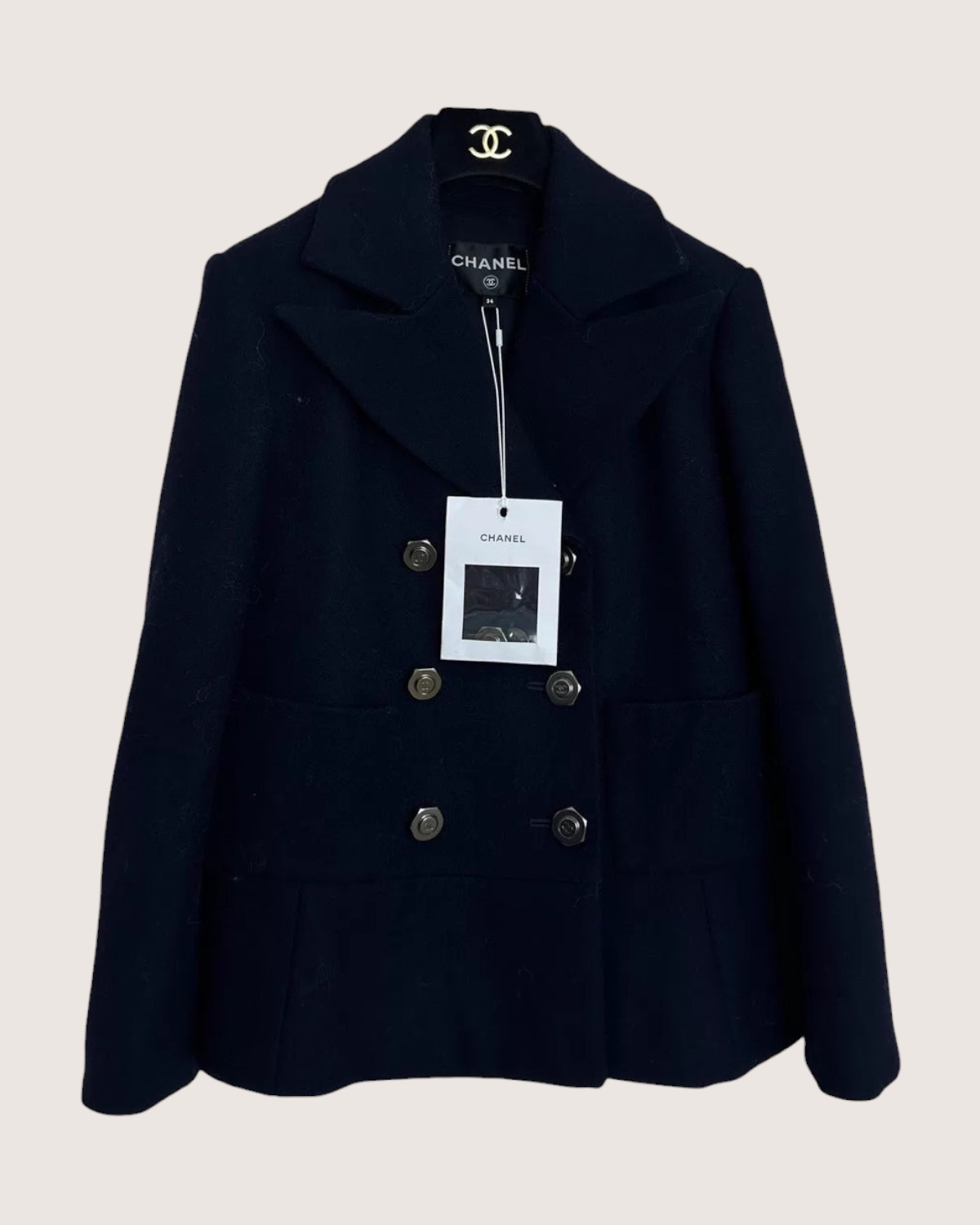 Chanel 18A Double-Breasted Blazer Jacket