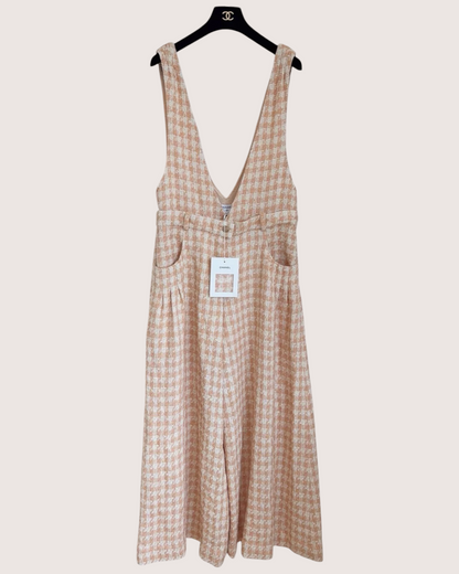 Chanel 23S Plaid Tweed Jumpsuit