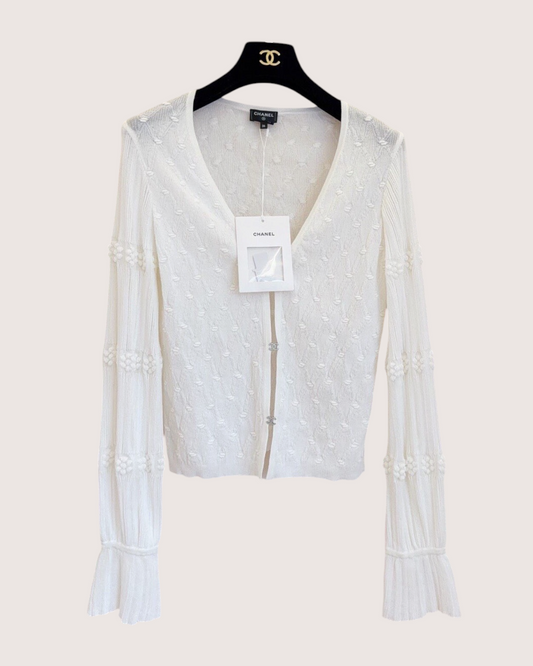 Chanel 24S Cardigan White FR 36
