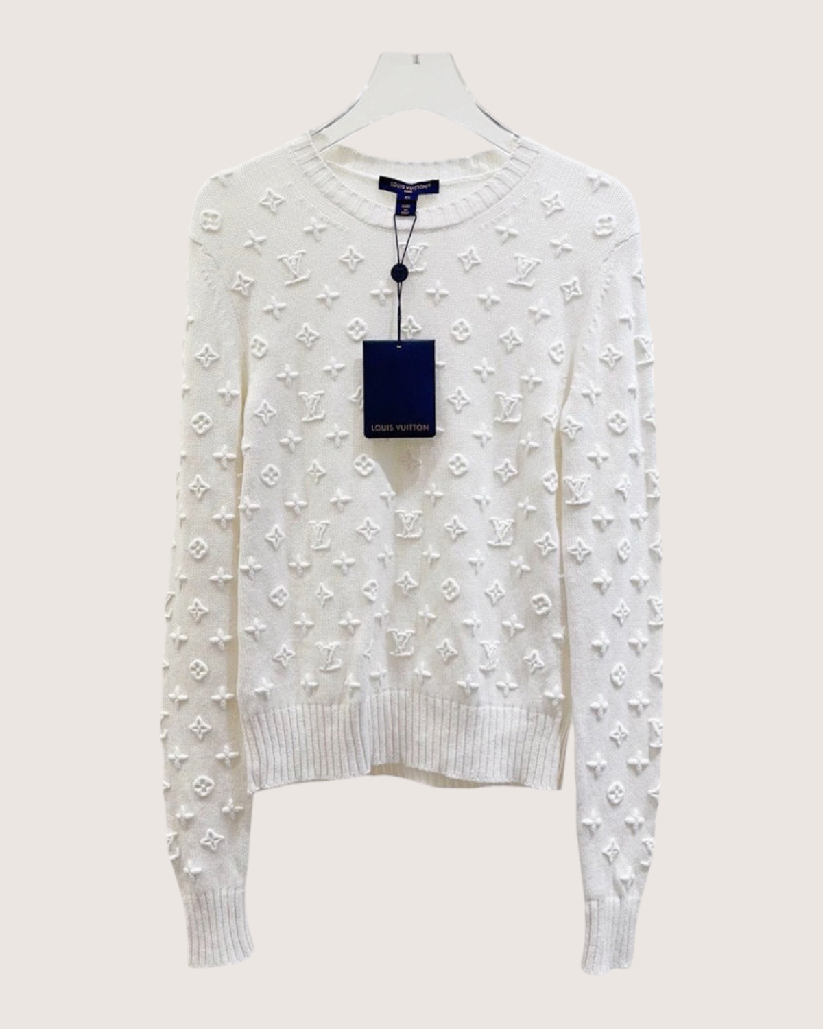 Louis Vuitton Monogram Sweater White FR 34
