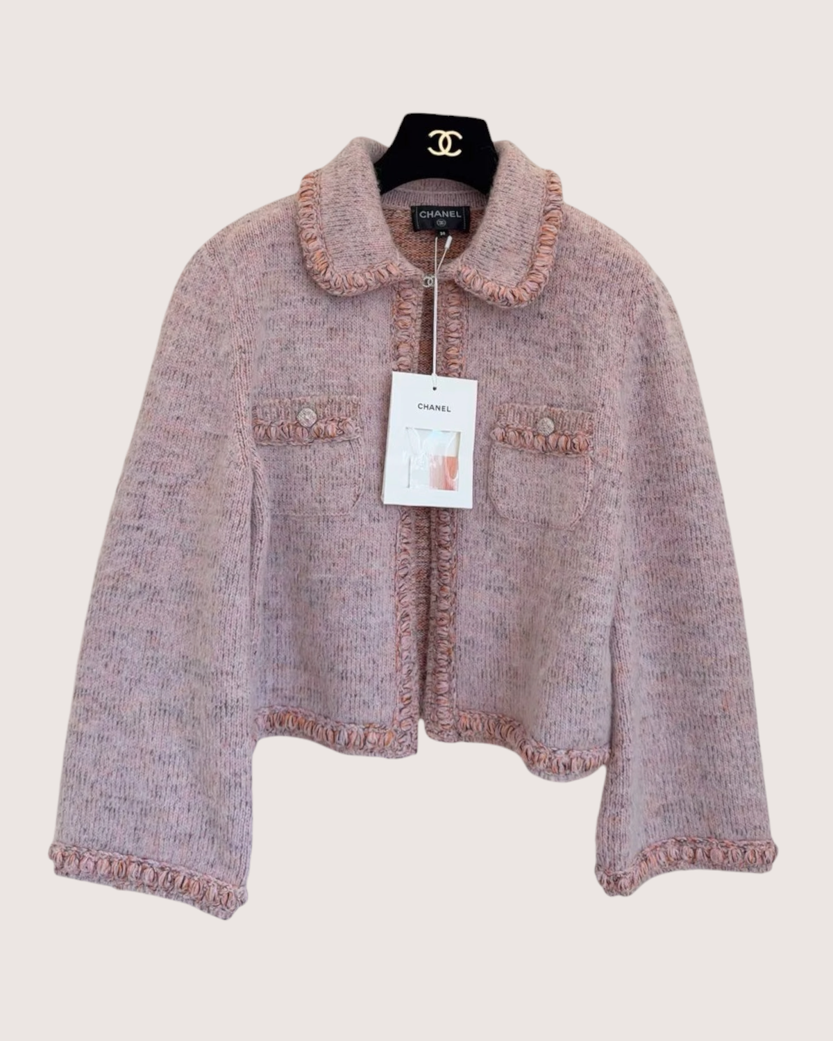 Chanel 25B Cashmere Cardigan FR 36