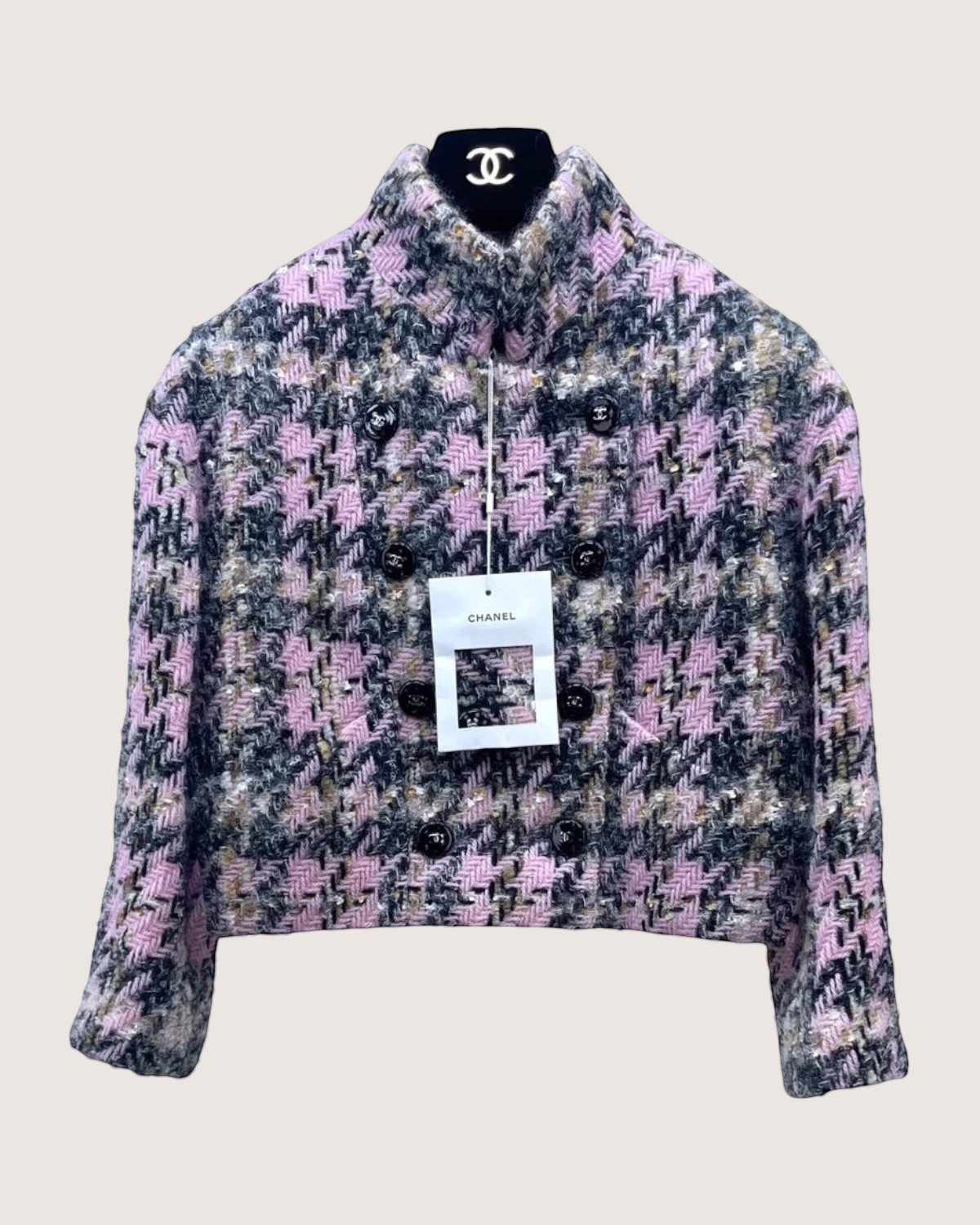 Chanel 24K Houndstooth Jacket