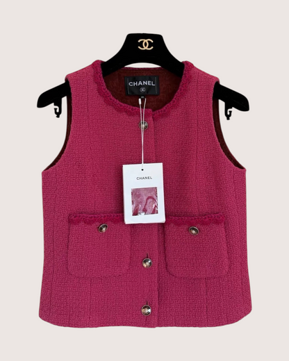 Chanel 24A Tweed Vest