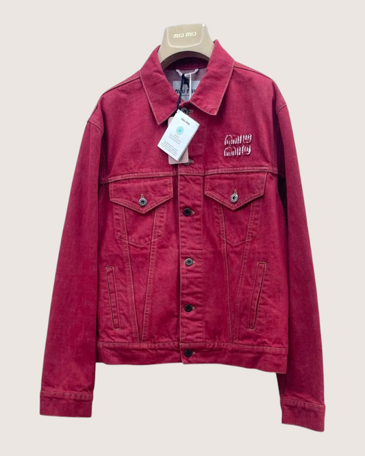 Miu Miu Logo Denim Jacket