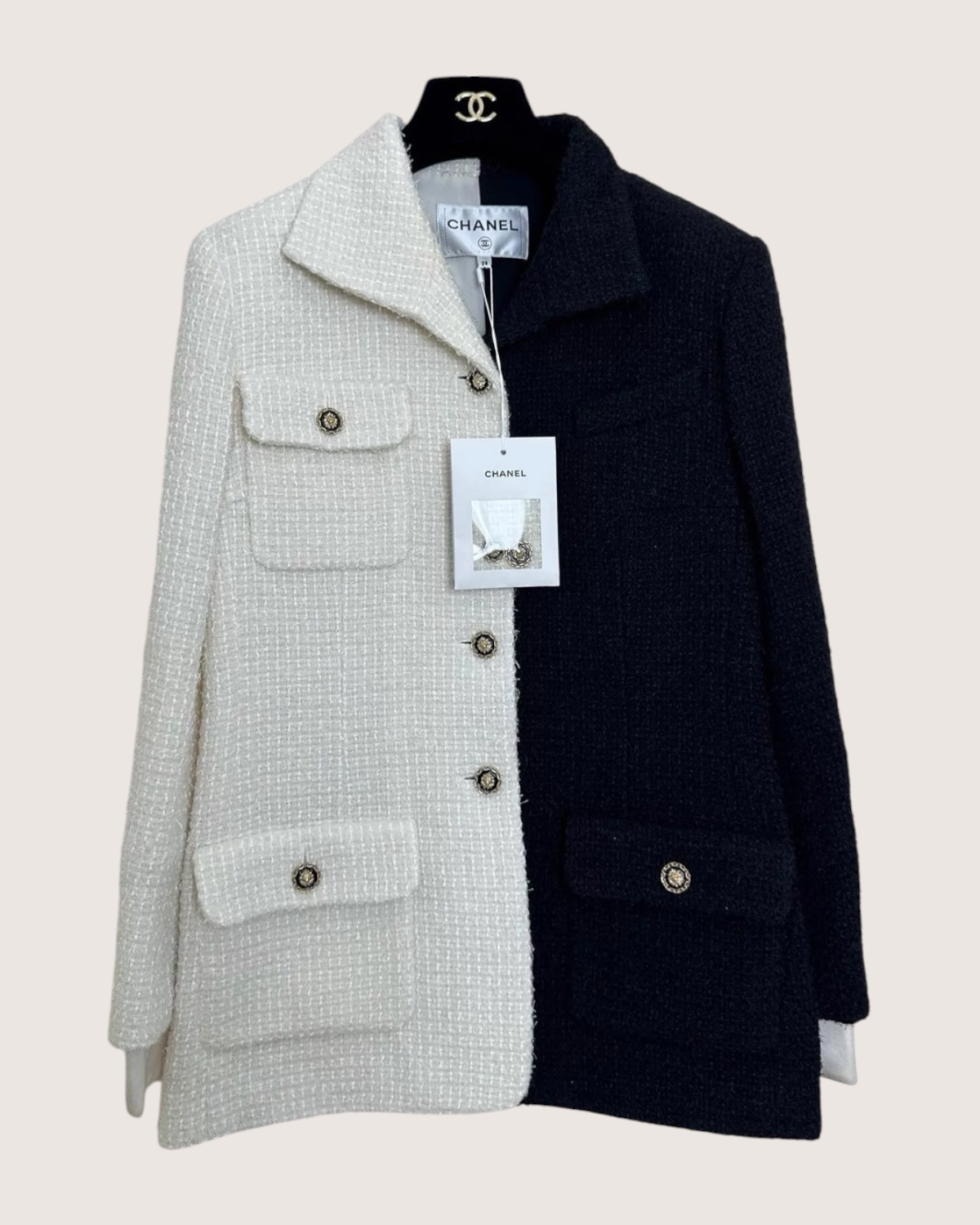 Chanel 20A Split Color Tweed Jacket