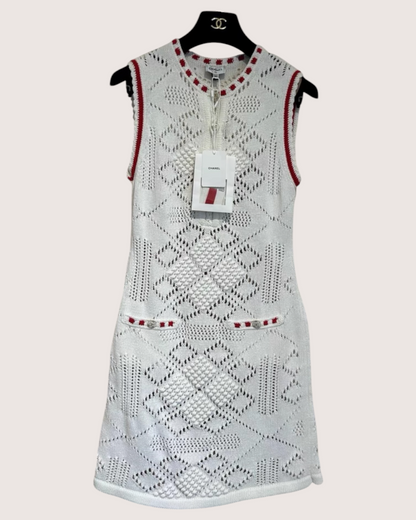 Chanel 24P Braid-Trim Mini Dress