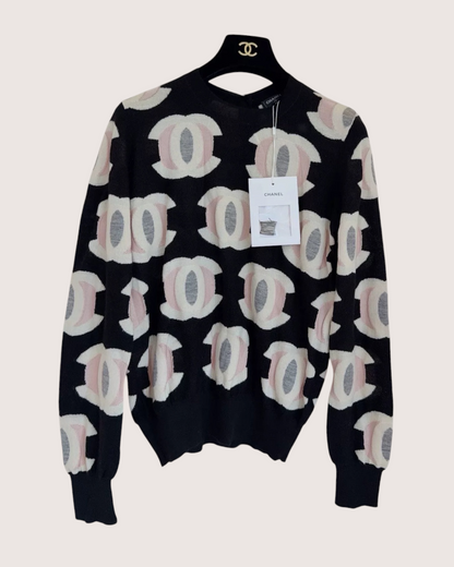 Chanel 21B CC Cashmere Sweater