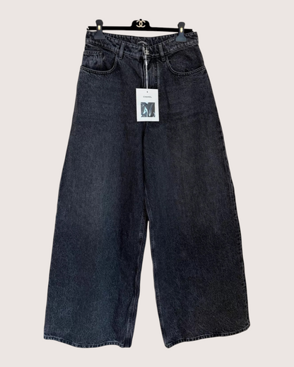 Chanel 26A Wide-Leg Denim Jeans