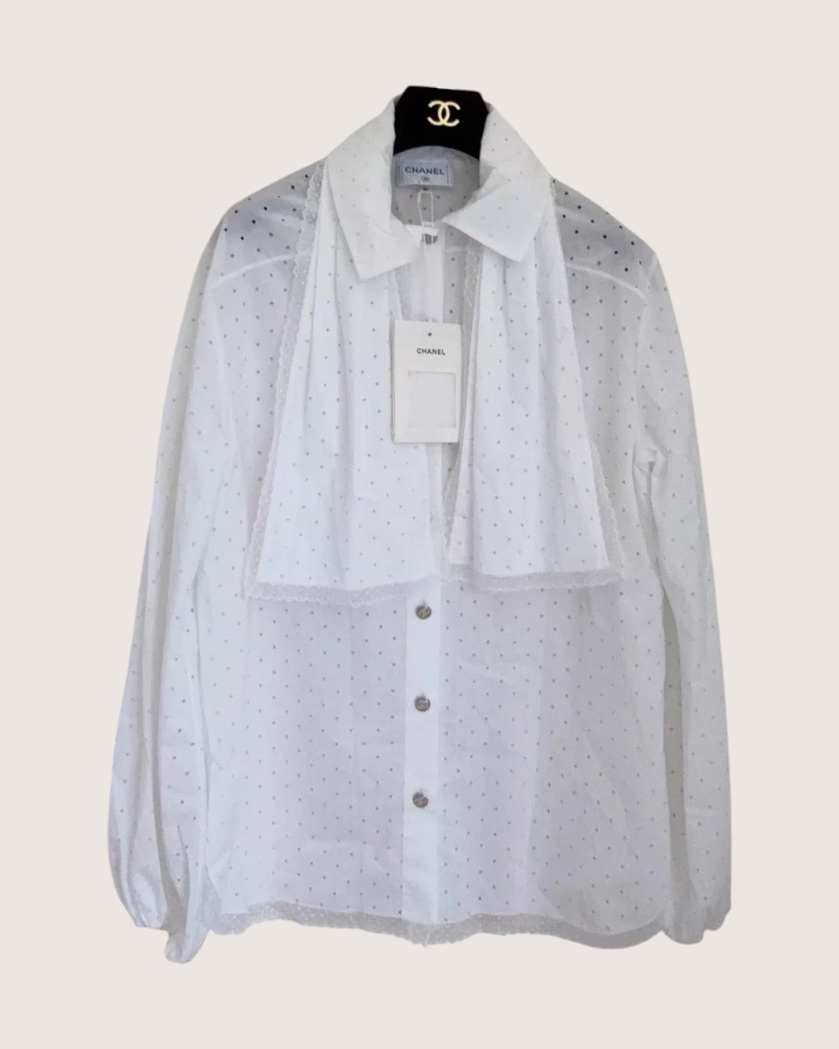 Chanel 23S Dotted Shirt