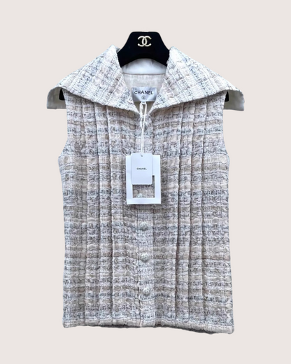 Chanel 22C Coco Chanel Tweed Vest