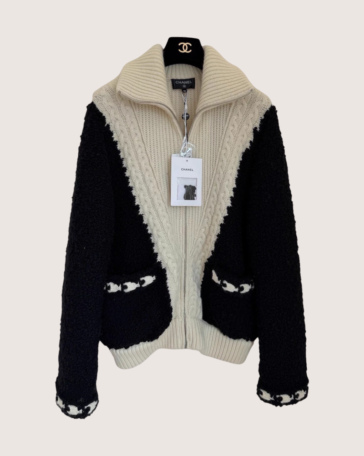 Chanel 19B Zip-Up Jacket