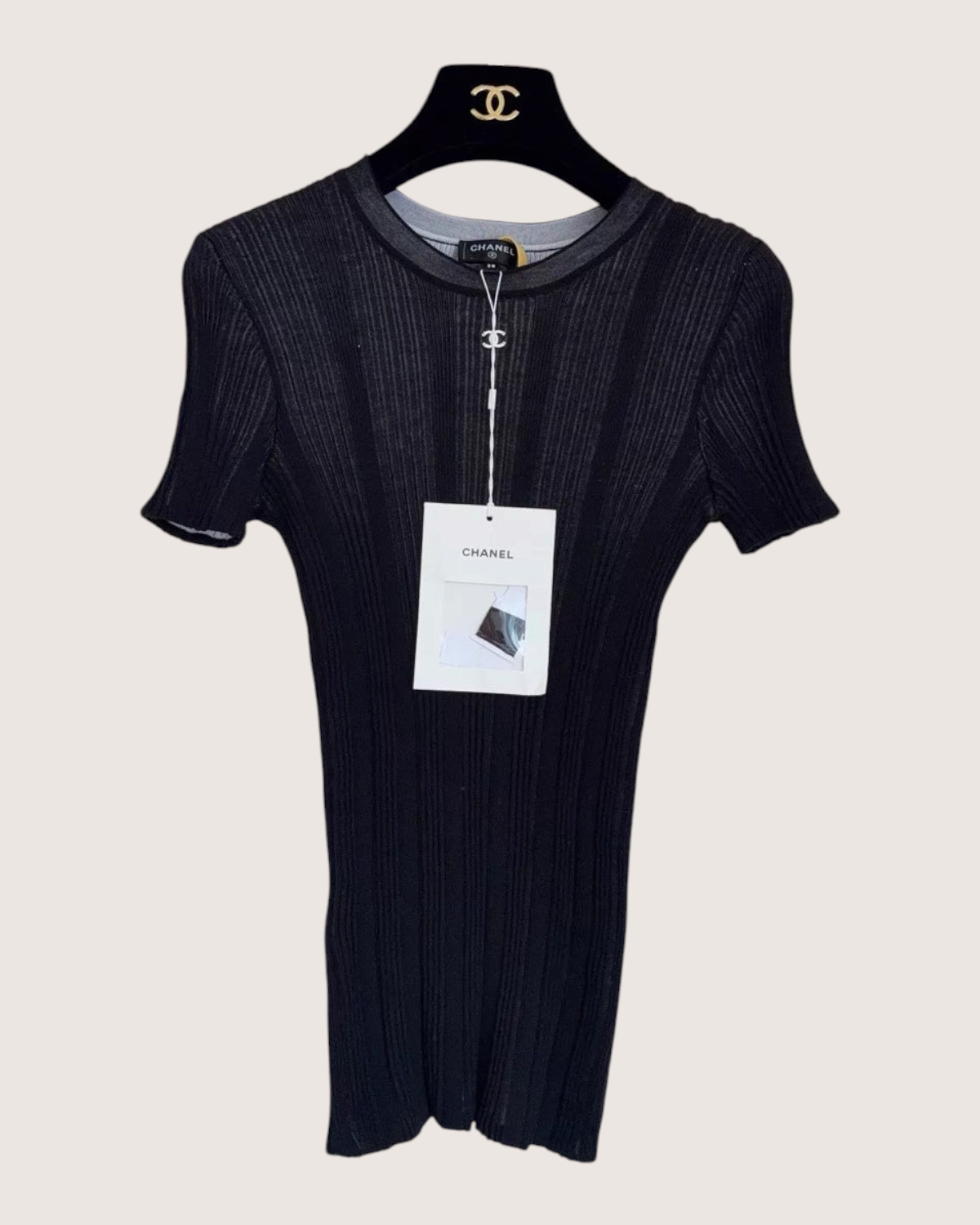 Chanel Coco Beach Short-Sleeve Knit Top