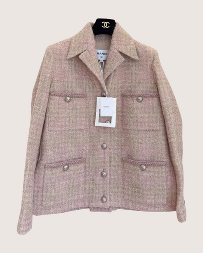 Chanel 24K Four-Pocket Tweed Jacket