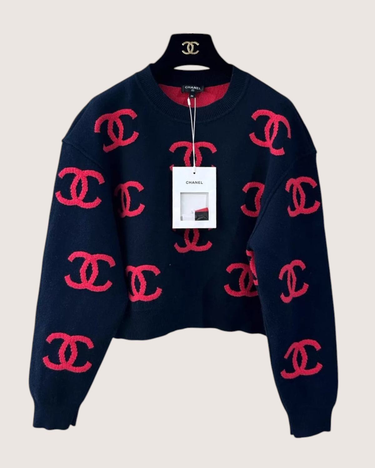 Chanel CC Cashmere Logo Sweater