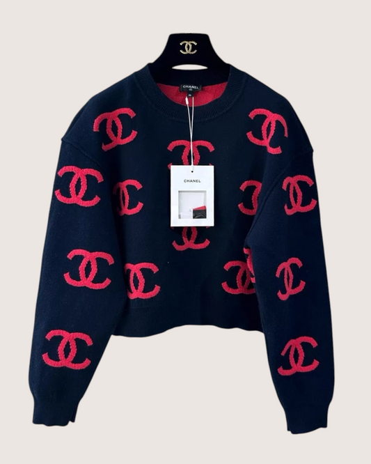Chanel CC Cashmere Logo Sweater