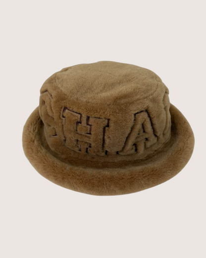 Chanel 24N Shearling Logo Hat Brown One Size