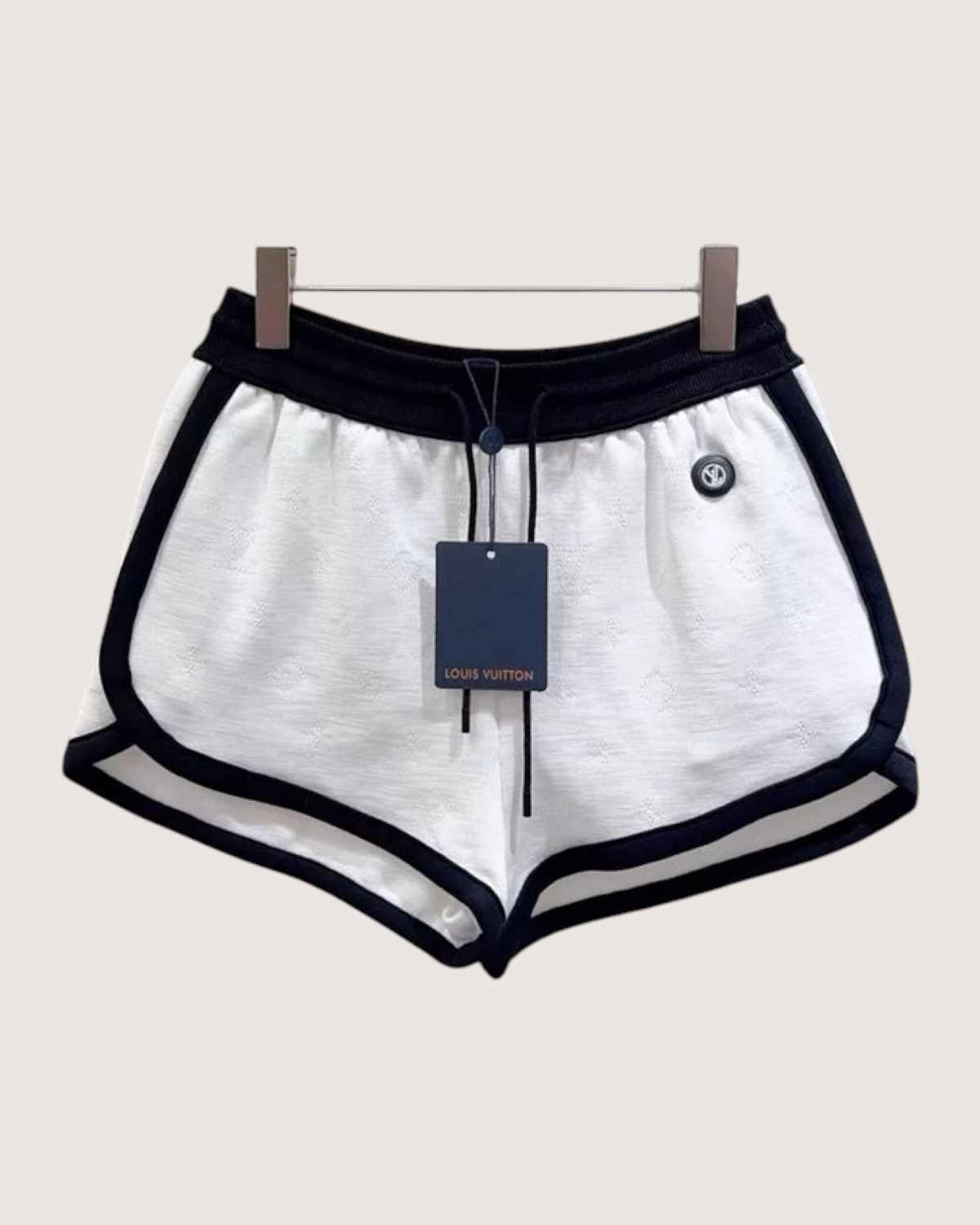 Louis Vuitton Logo Shorts White, Black FR 34