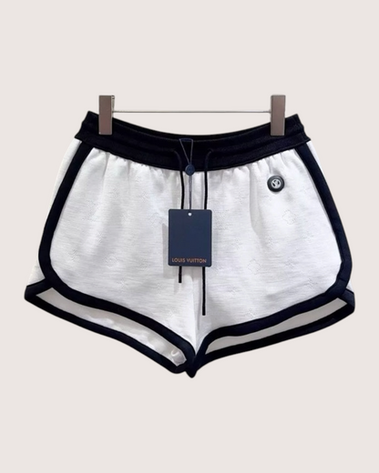 Louis Vuitton Logo Shorts White, Black FR 34