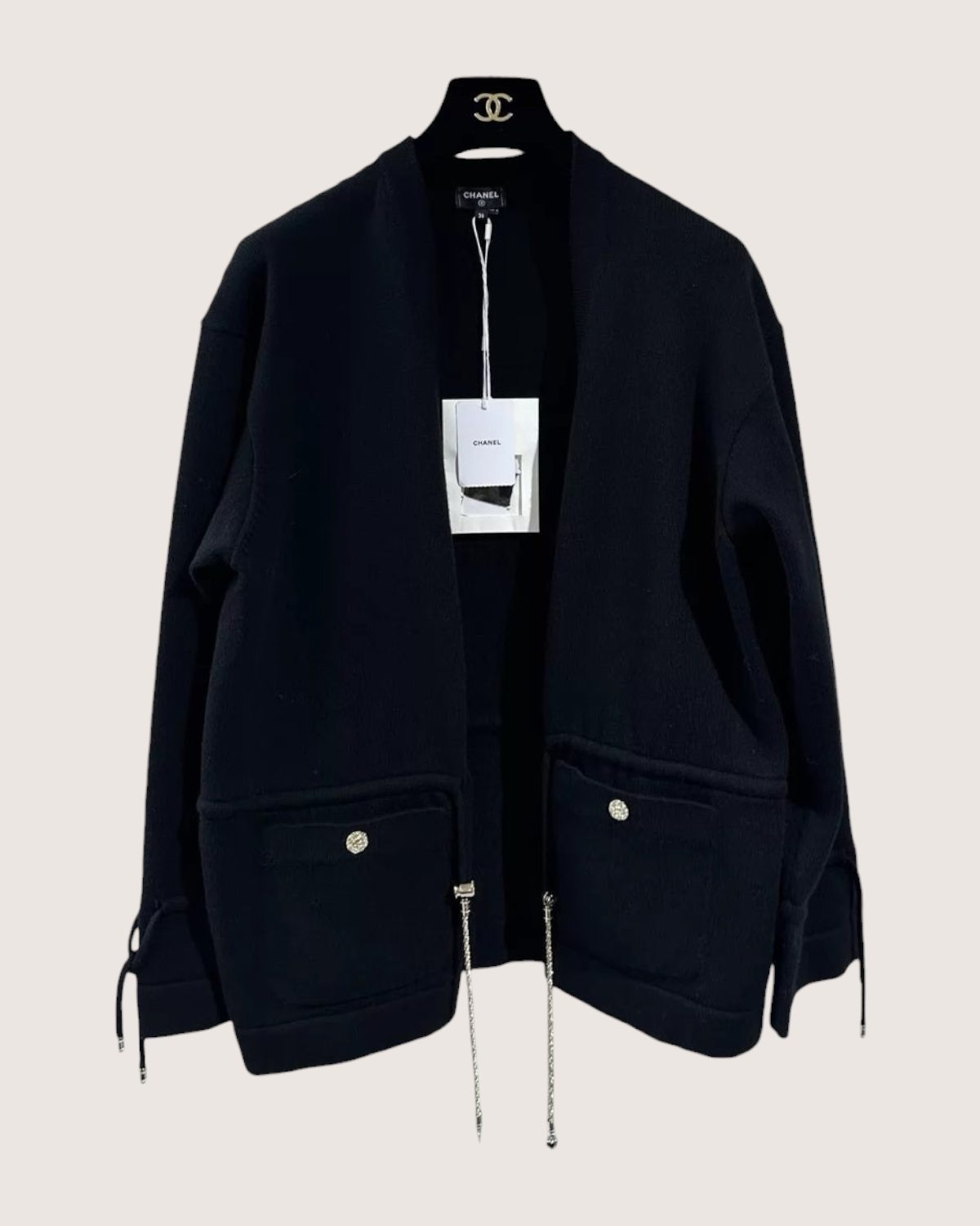 Chanel 25A Drawstring Cardigan