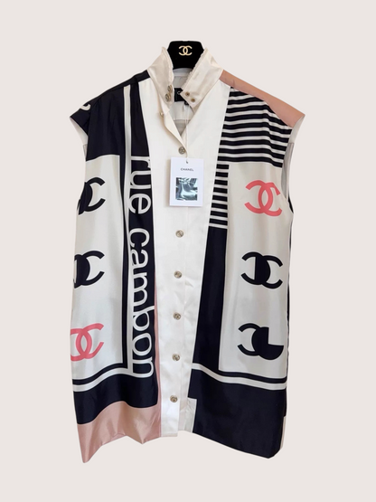 Chanel Sleeveless Pullover Shirt