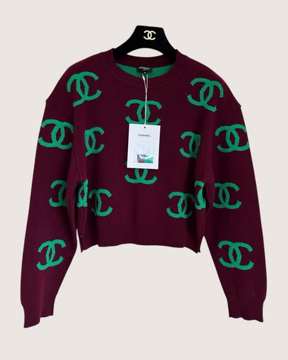 Chanel 21P CC Logo Sweater