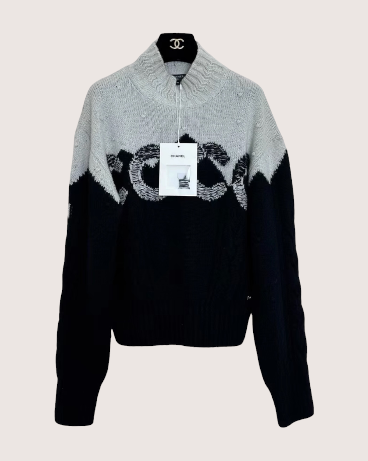 Chanel 21N Coco Neige Turtleneck Sweater
