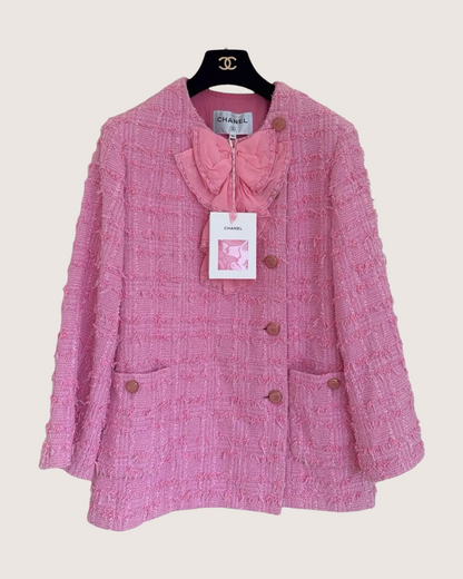 Chanel 23C Bow Tweed Jacket