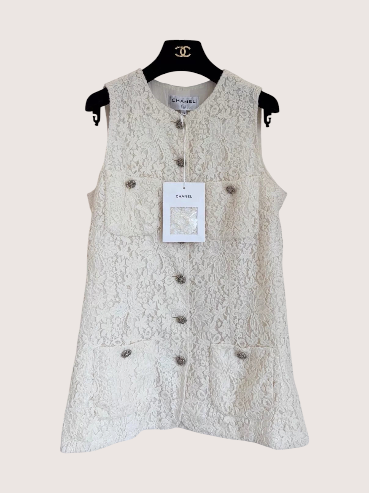Chanel 22K Four-Pocket Long Vest
