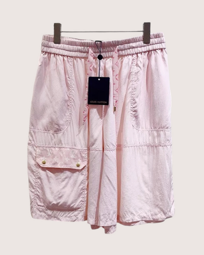 Louis Vuitton Monogram Cargo Shorts Pink FR 42