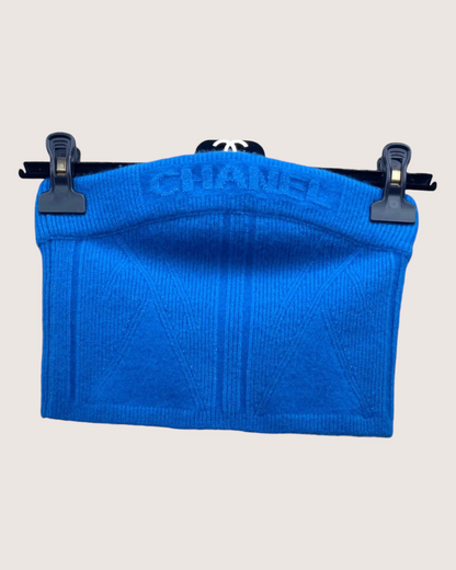 Chanel 22B Bandeau Top Blue FR 34