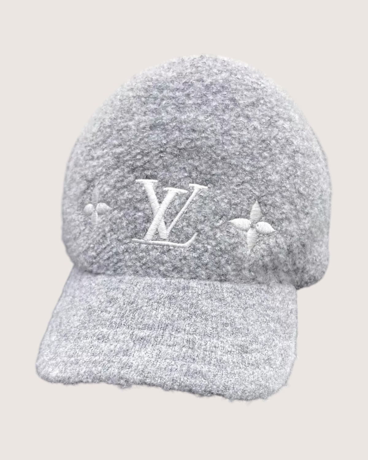 Louis Vuitton Woolgram Logo Cap Grey ["One Size"]