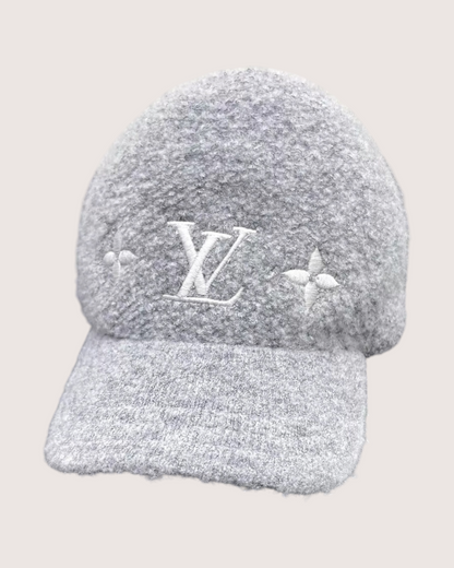 Louis Vuitton Woolgram Logo Cap Grey ["One Size"]