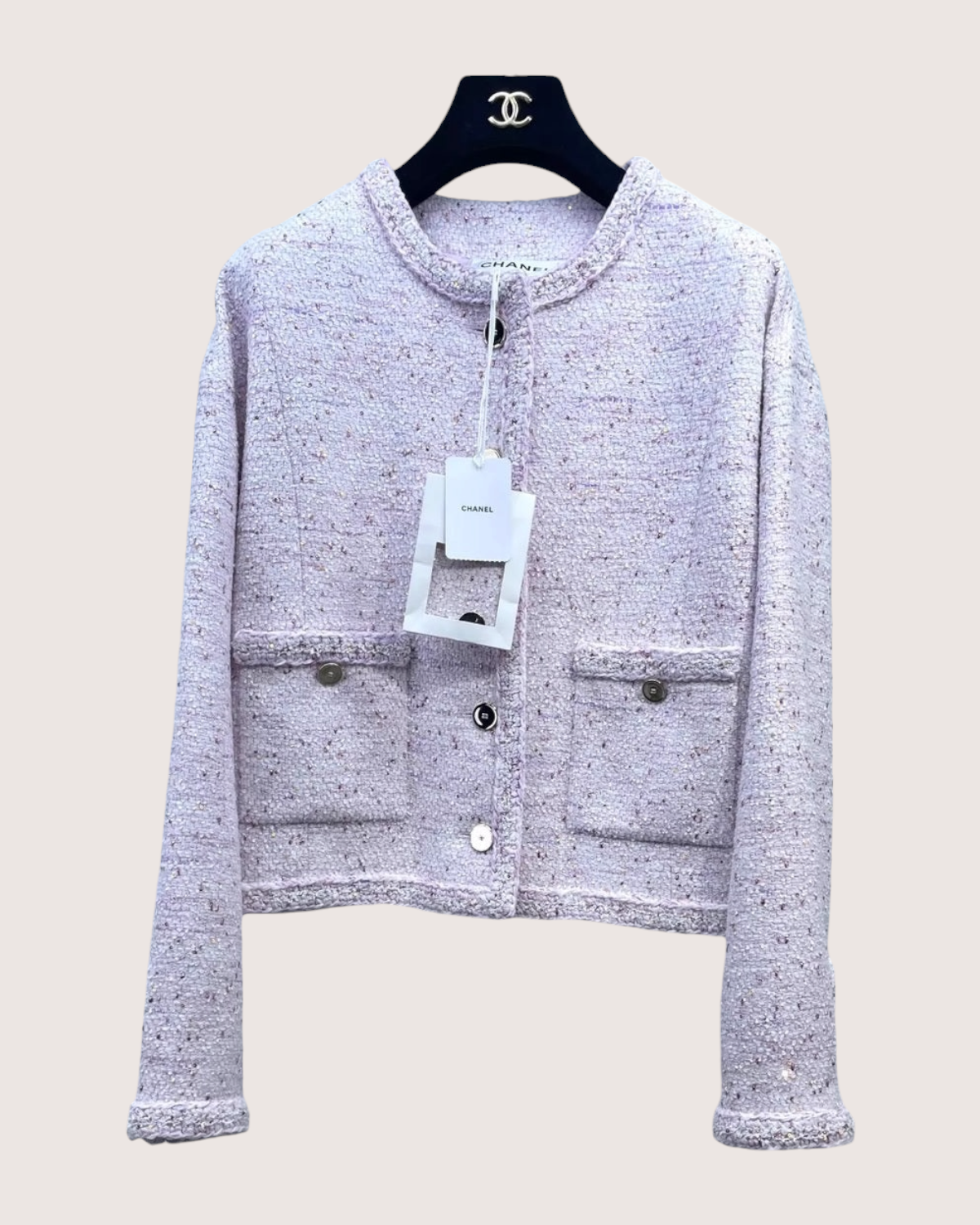 Chanel 26P Sequin Tweed Jacket