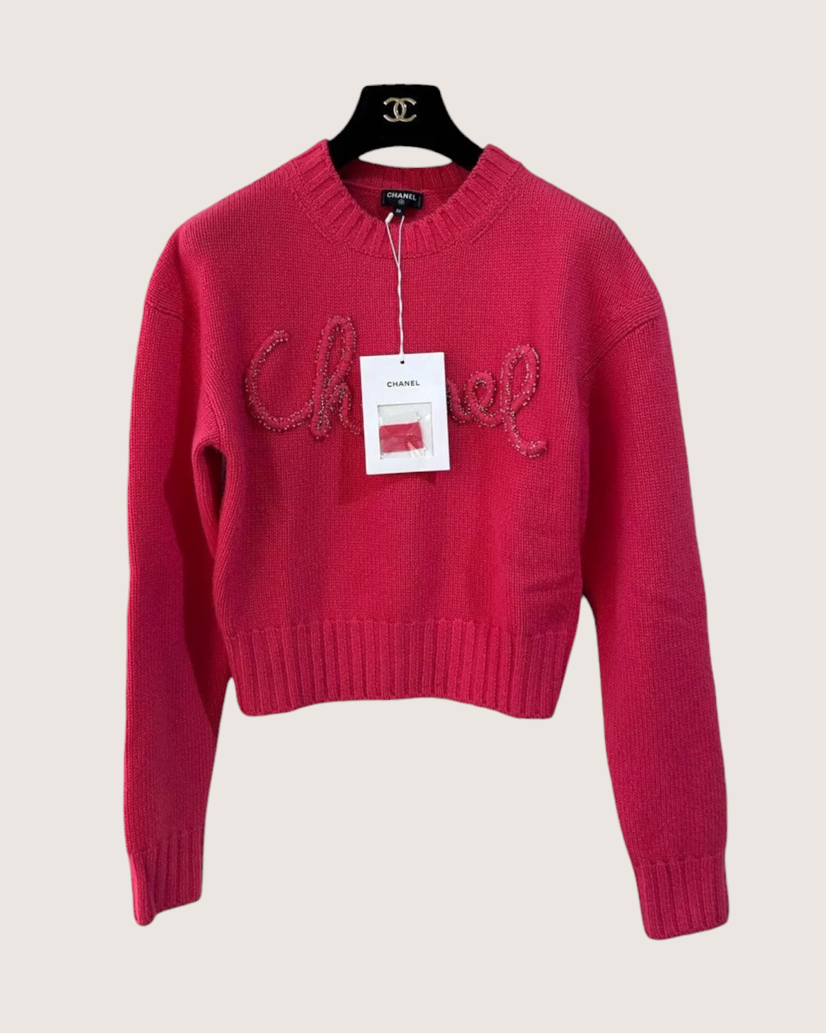 Chanel 20B Logo Cashmere Sweater