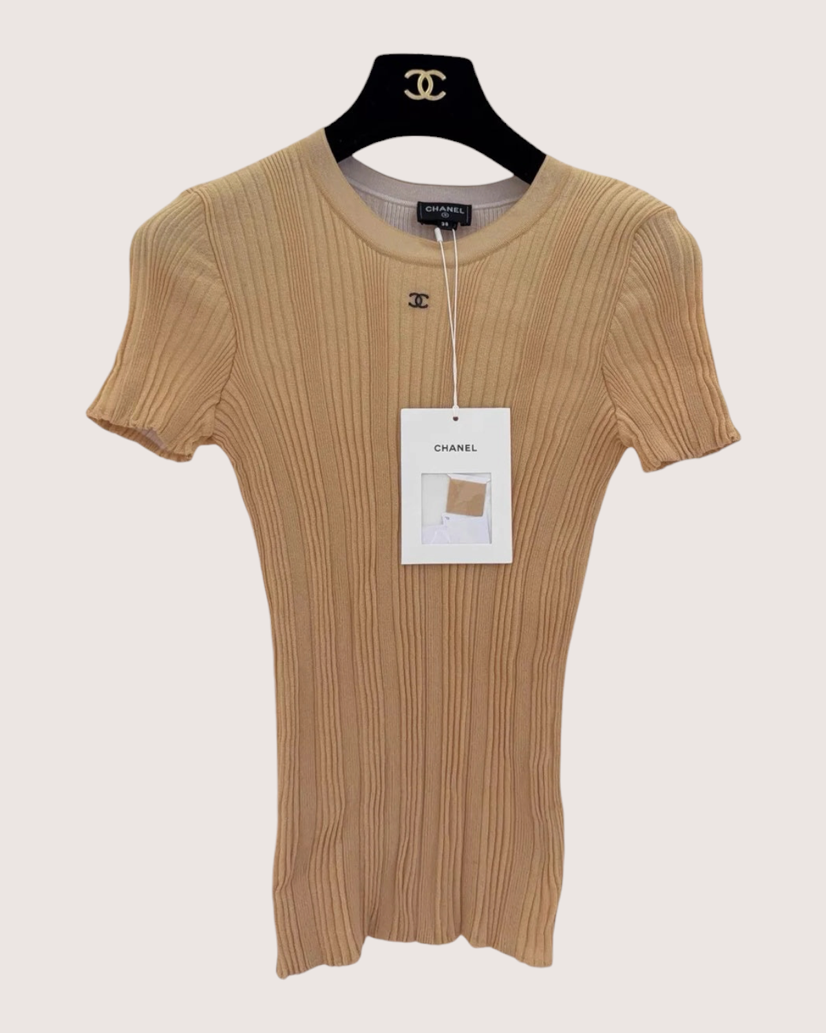 Chanel 26M Knit Short-Sleeve Top