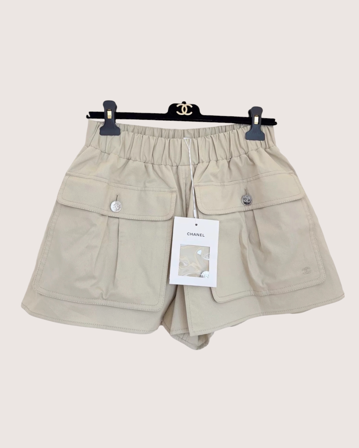 Chanel 26P Front-Pockets Shorts