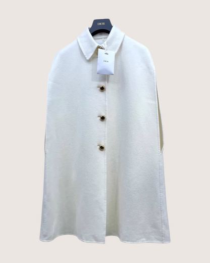 Christian Dior Cashmere Collared Cape
