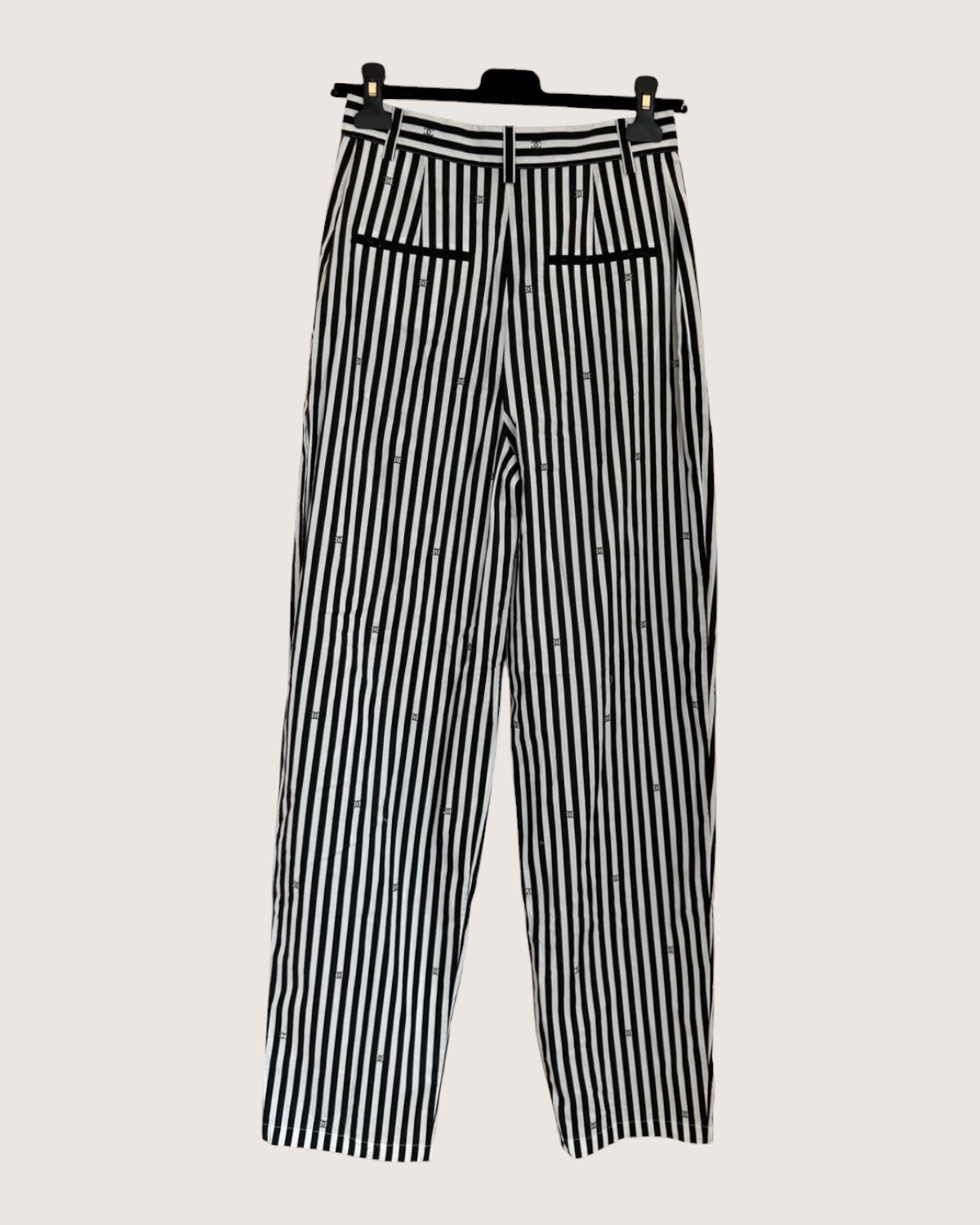 Chanel 25S CC Striped Wide-Leg Trousers - view 2