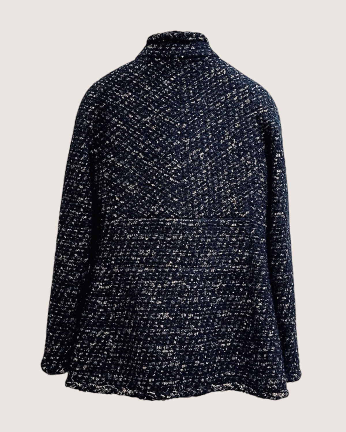 Chanel 19A Tweed Zip-Up Jacket Black, Gold FR 34