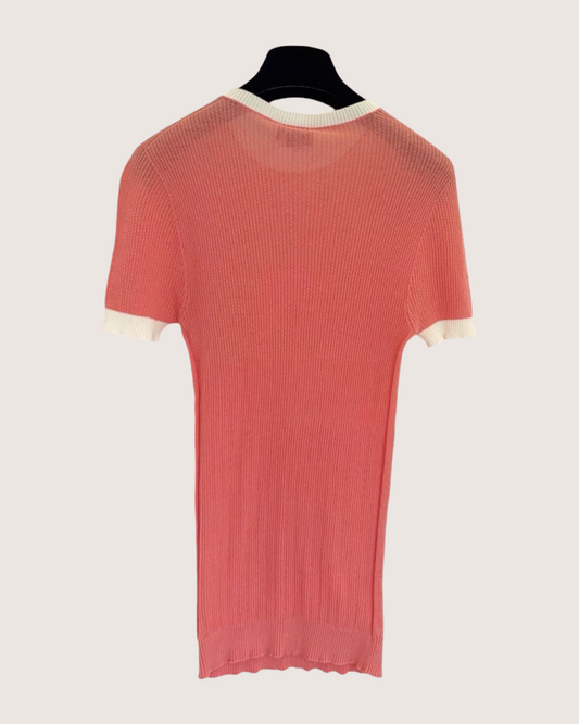 Chanel 22P CC Short-Sleeve Top - Orange, view 2