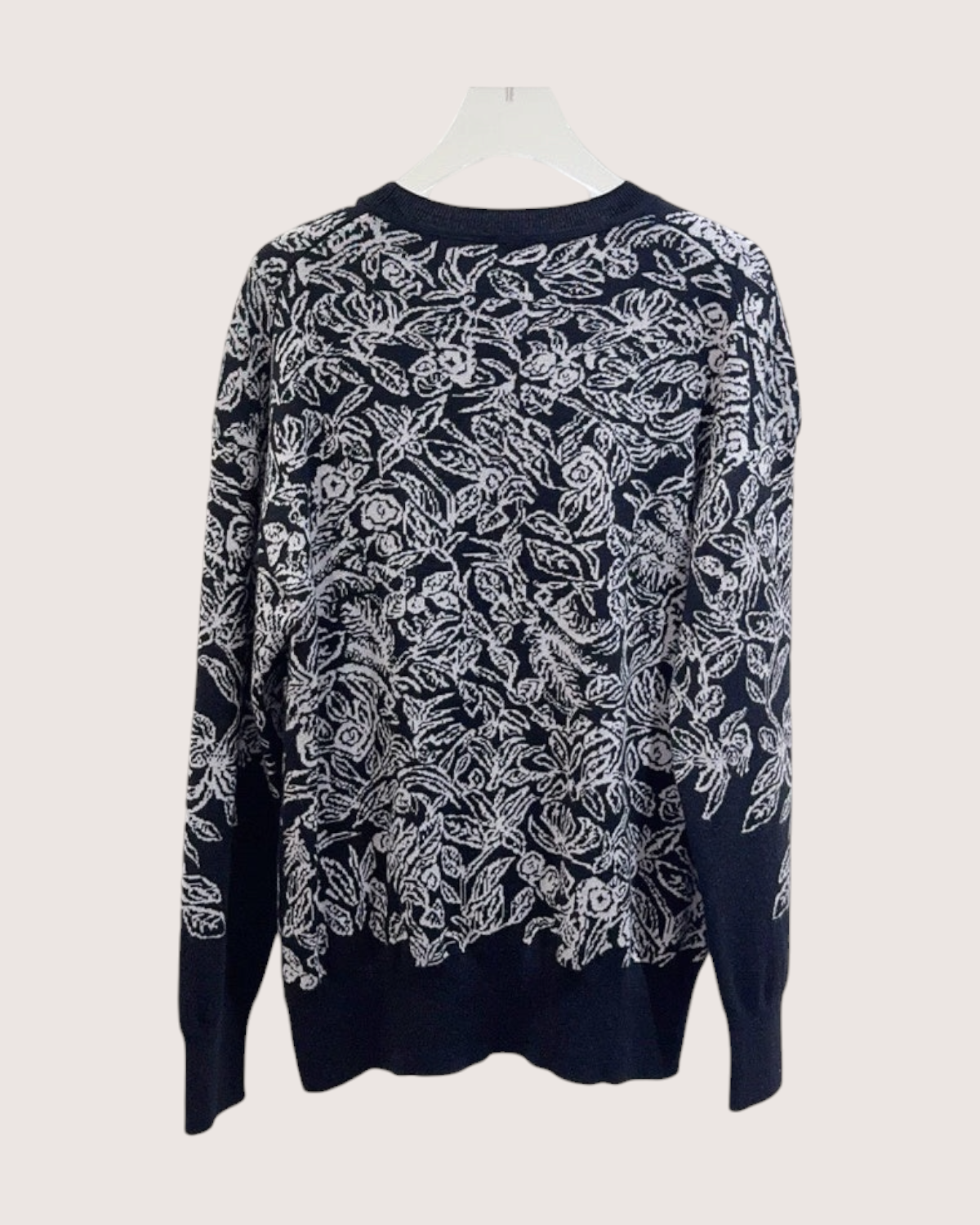 Hermès Jungle Leopard Sweater Black, White FR 36