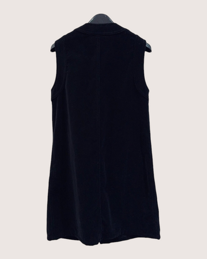 Celine Velvet Four-Pocket Dress Black FR 36