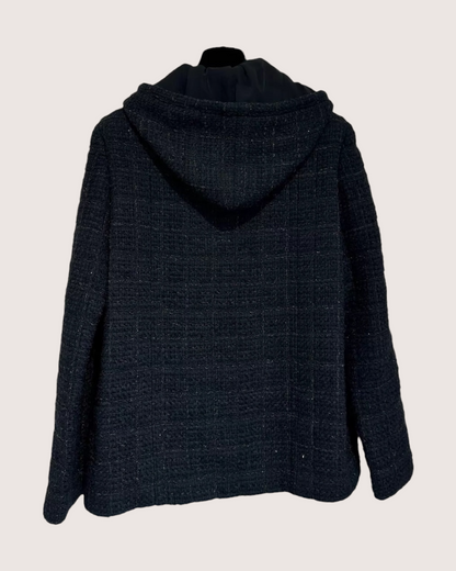 Chanel 25B Hooded Tweed Jacket