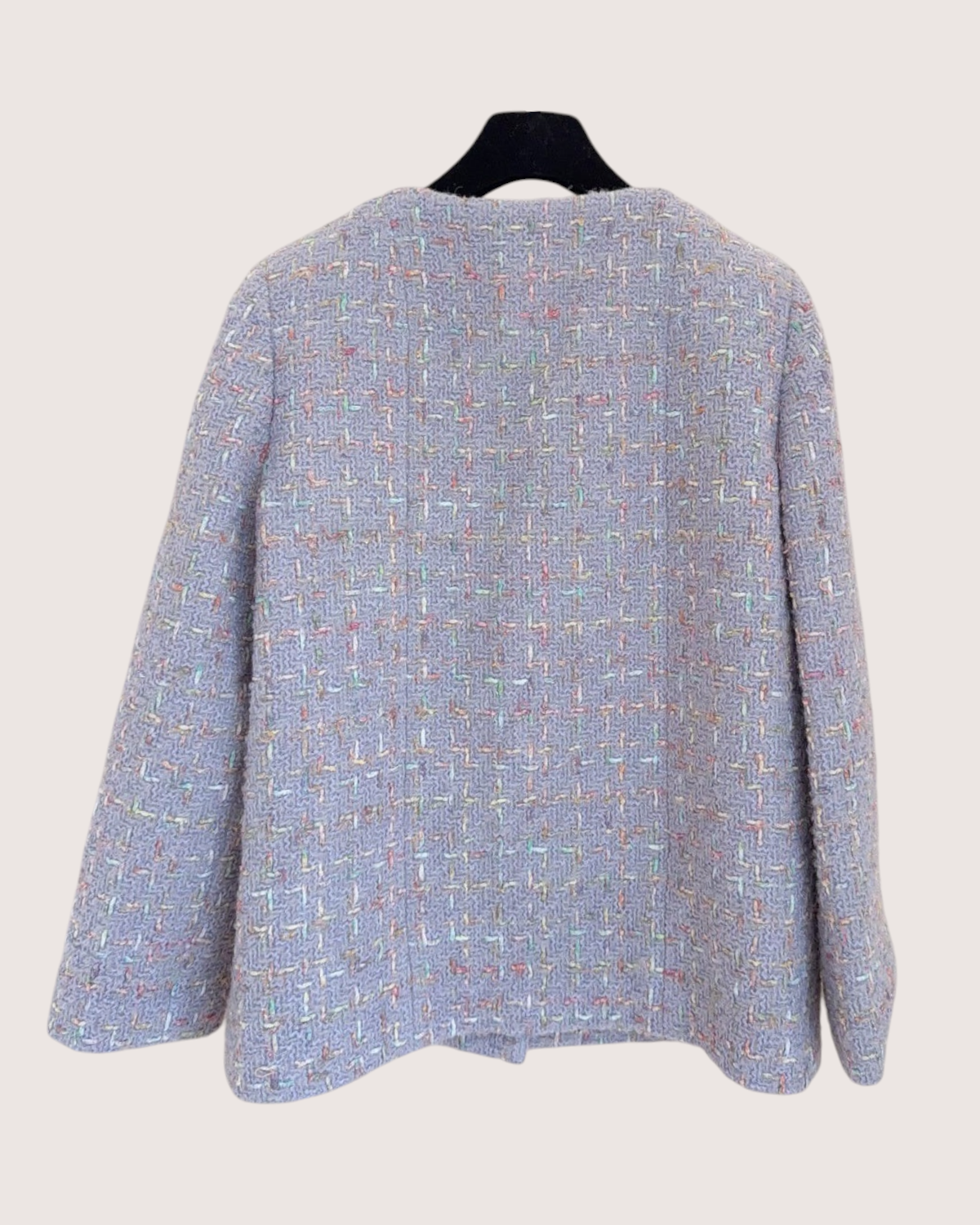 Chanel 25B Tweed Four-Pocket Jacket Purple, Multicolor FR 36