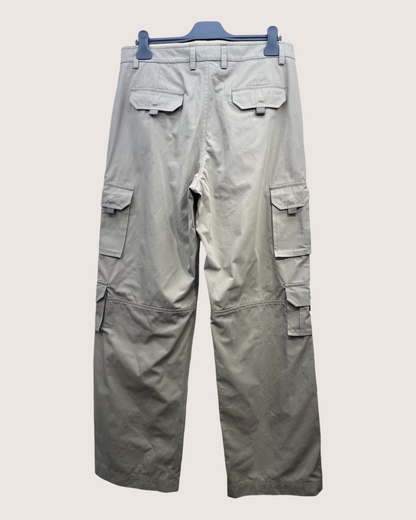 Christian Dior Wide-Leg Cargo Trousers Brown FR 38