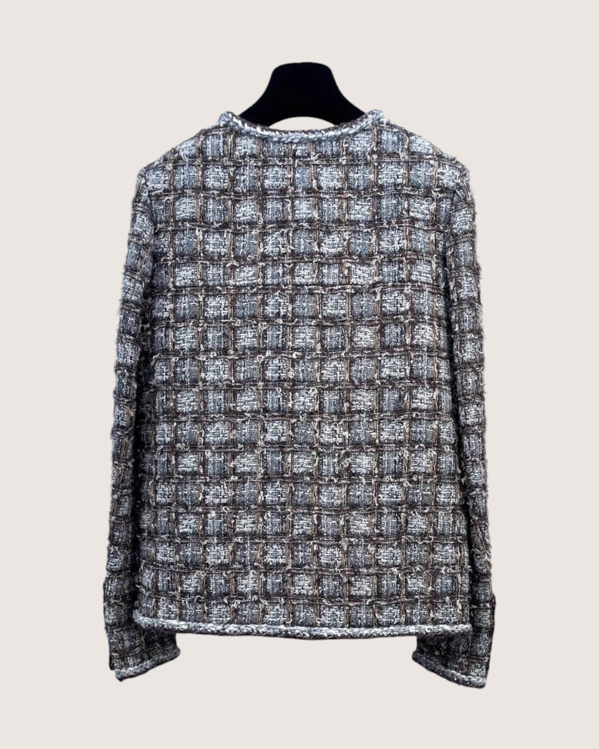 Chanel 18K Checked Tweed Jacket
