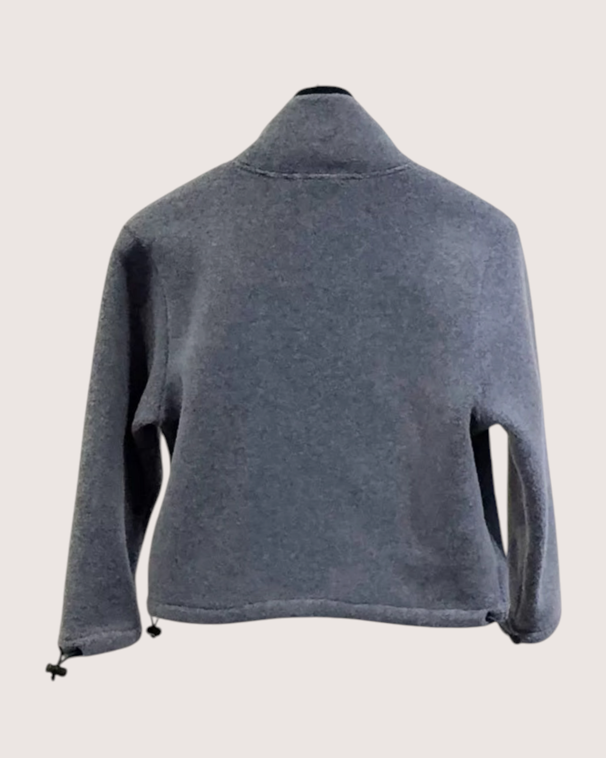 Miu Miu Fleece Zip-Up Jacket Grey FR 34