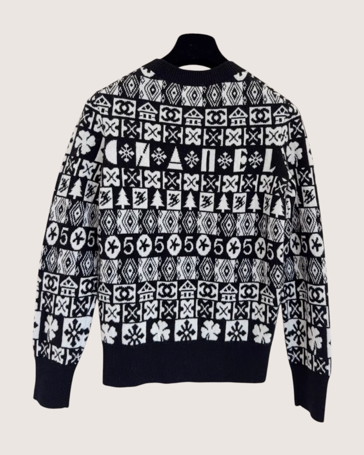 Chanel 19B Logo Cashmere Sweater - view 2