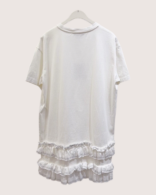 Louis Vuitton Ruffled Mini Dress White FR 36