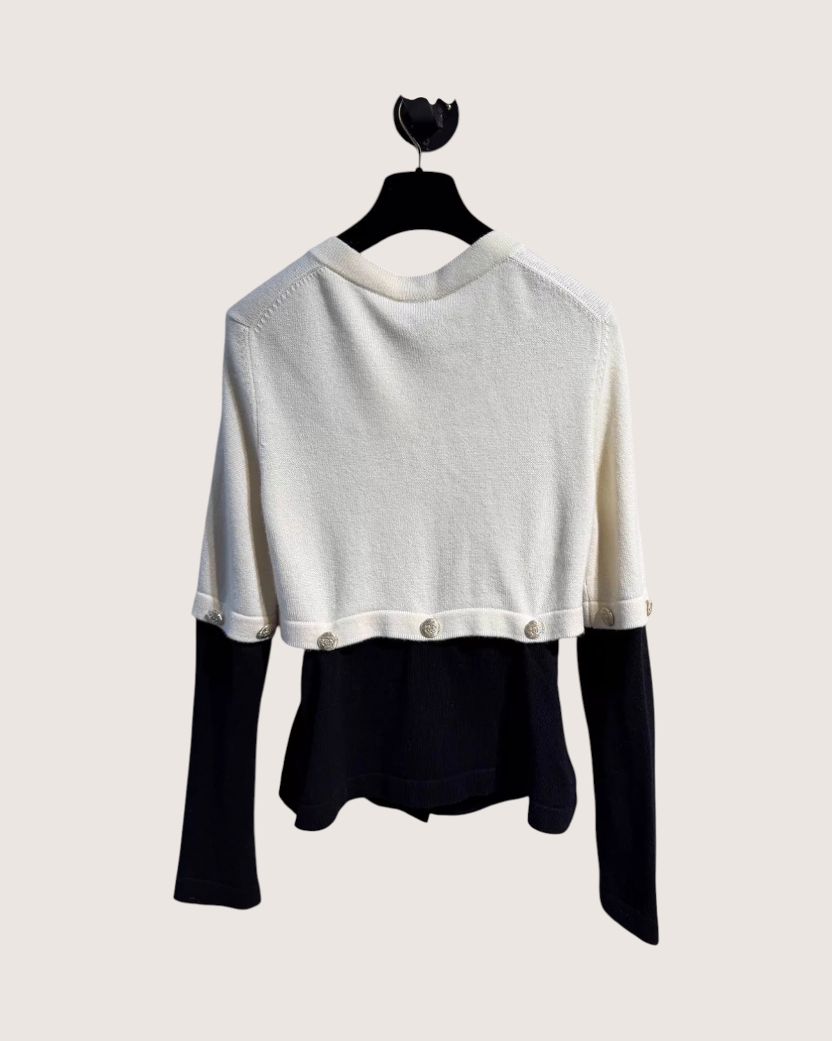 Chanel Knit Panelled Cashmere Cardigan